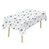 Christmas Tablecloth Disposable Waterproof Snowflake Pattern Table Cover for Festive Holiday Party Decoration
