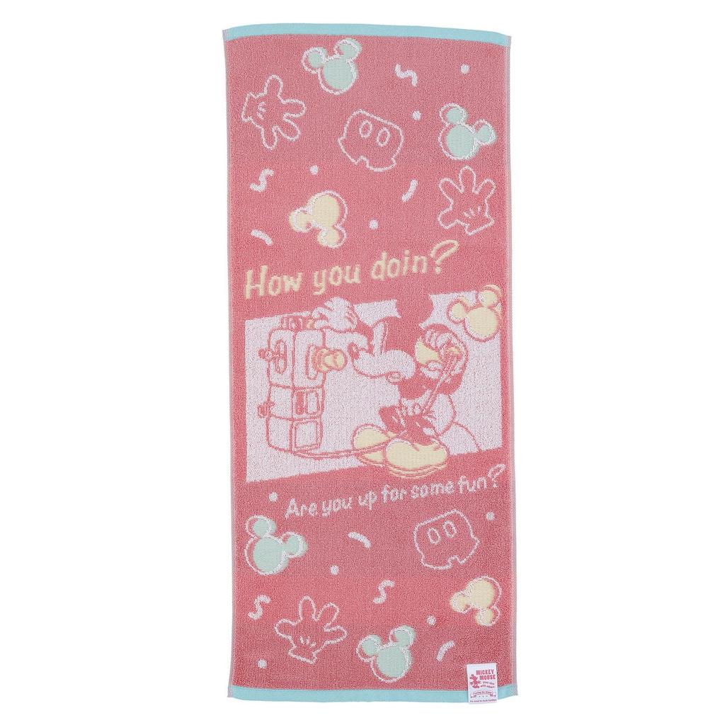 Marushin Face Disney Mickey Iconic Retro Antibacterial and Odor Perfect Gift for Product 2006045000 Towel, Mouse, Character, 100% Cotton, Resistant,