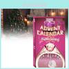 Unique 24 Day Christmas Countdown Advent Calendar Jewelry Ring Necklace Gift Box