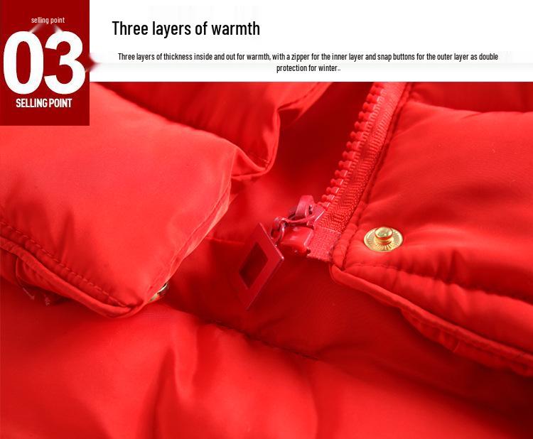 2024 Winter Korean Style Cotton-Padded Jacket for Girls and Boys (1-7 Years)