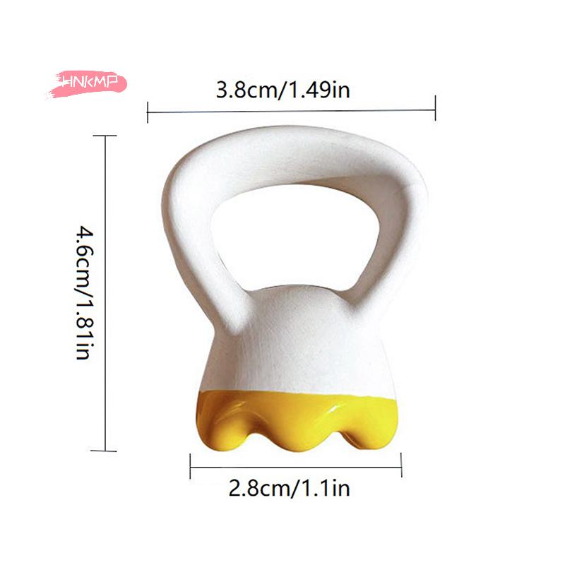 Ceramic Gua Sha Massage Plate Ring Shape Skin Tightening Compact Ergonomic Guasha Board for Face Head Shoulder Knee