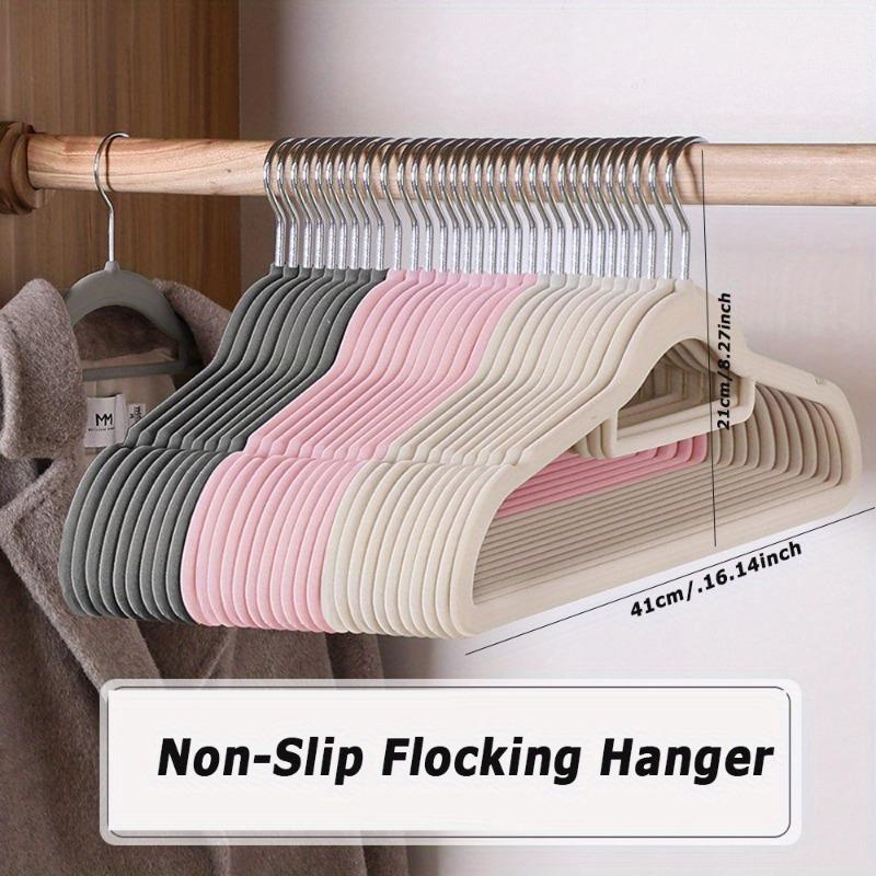 Premium Velvet Hangers with 360° Rotatable Hooks, Non-Slip Heavy Duty Space Saving Clothes Hangers with Tie Bar for Coats