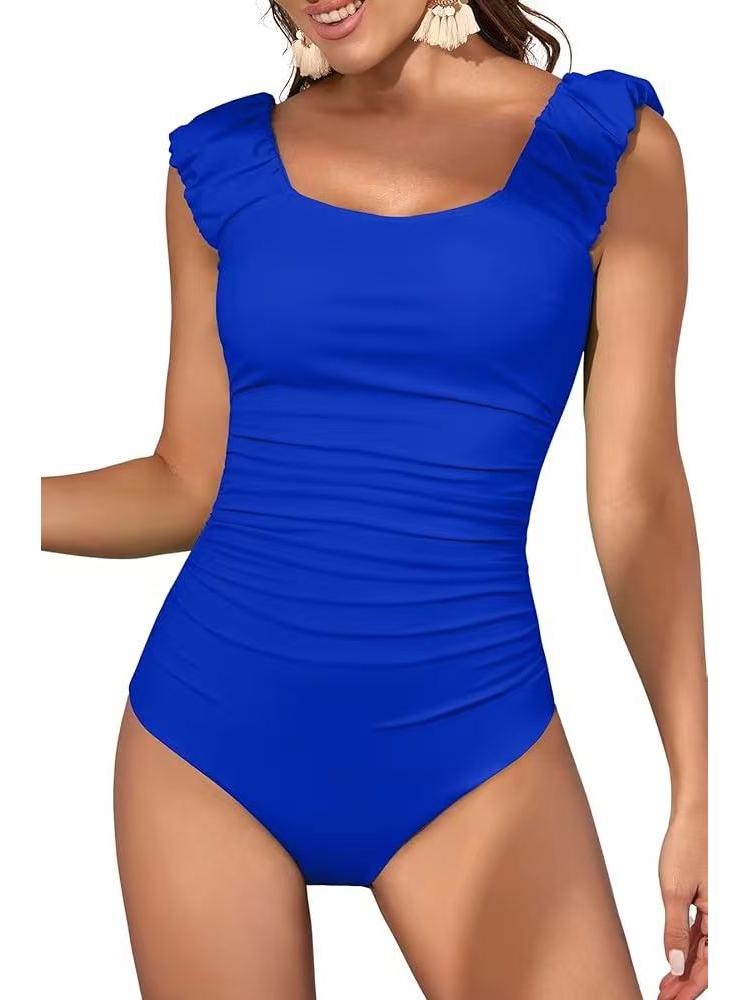 

Европейский и американский однотонный купальник для похудения для женщин Extra Large