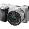 Sony Mirrorless Camera with Power Zoom Lens Kit SELP16502 Silver SQ Interchangeable Lens 6400K Silver 6400 (Includes Lens) ILCE-6400K APS-C