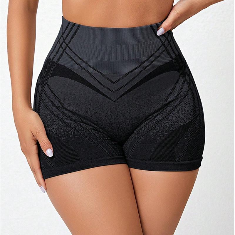 

Женские эластичные короткие шорты для йоги с высокой талией, облегающие шорты для фитнеса L