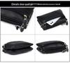 Women's Genuine Leather Multi-Compartment Crossbody Clutch Bag