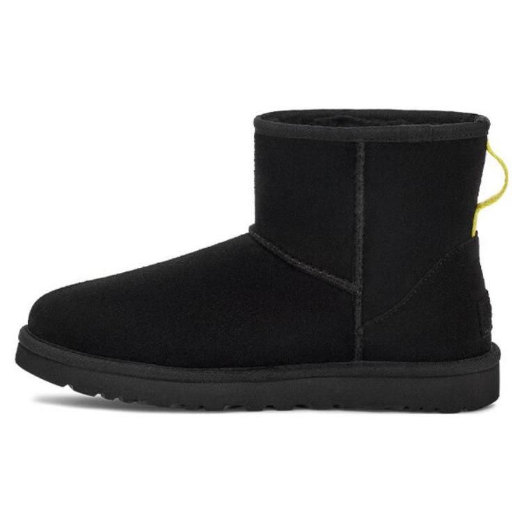 

UGG Classic Mini Side Logo Black Neon Green Women s 1144057-BLK 36