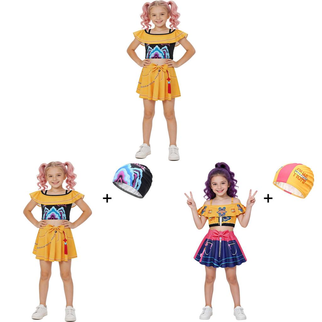 Kpop Demon Hunters Mira Rumi Zoey Cosplay Swimwear Set For Kids And Adults