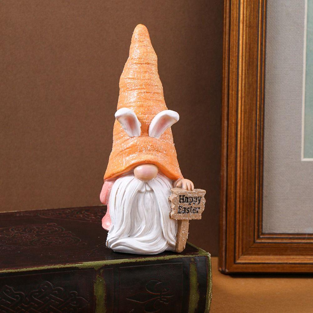 Easter Decor Easter Egg Rabbit Figurine Easter Party Home Garden Decor  Party Decoration