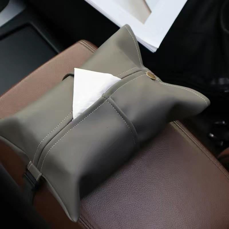

Tissue Box Holder Leather Toilet Paper Box Napkin Holder Case Car Home Tissue Paper Dispenser Towel Storage Box Tissue Boxes темно-серого