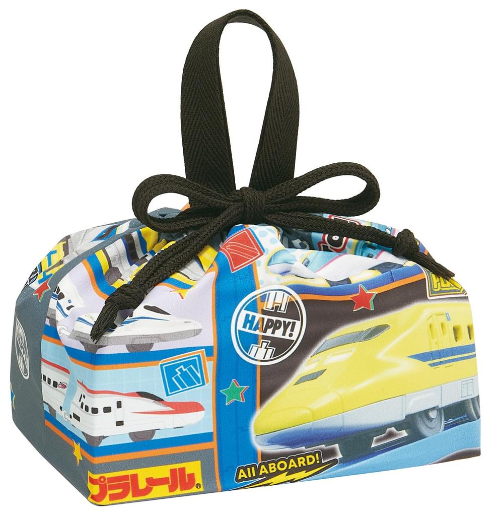 Skater Lunch Drawstring Made in Plarail Children's Bag, Japan, 26, Boys', KB7SN-A