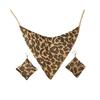 Yousheng 2Pcs/Set Necklace Earrings Set, Adjustable Golden Leopard Print Necklace Hook Earrings Set for Women, Animal Print Accessories for Parties