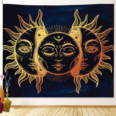 Tarot Sun Moon Dream Catcher Tapestry Witchcraft Decor Hippie Boho Tapestry Psychedelic Scenes Wall Decor Room Home Decor