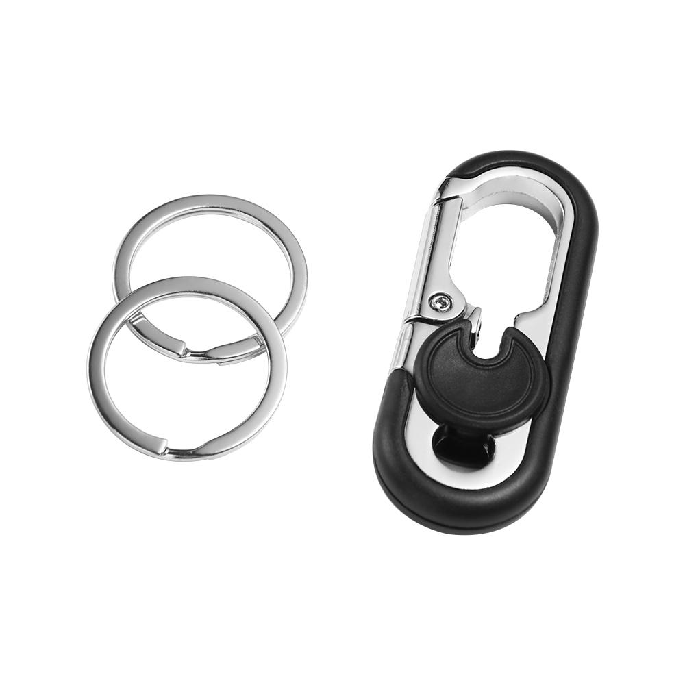 Ring Waist Buckle Metal Key Buckle Car Keychain Car Key Holder Double Ring  Keychain Keys Organizer