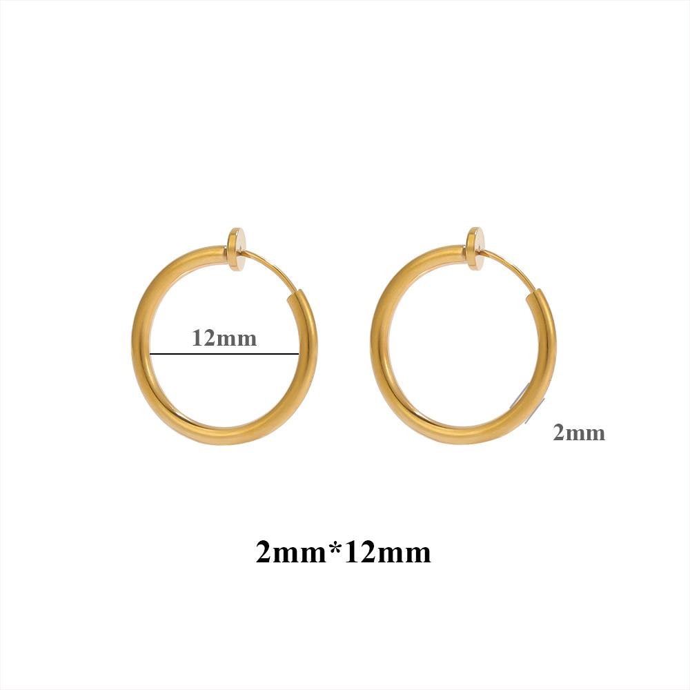 10pcs 304 Stainless Steel 2mm Wire Ear Clips Fake Hoop Earrings for Women Without Ear Holes Clip DIY Jewelry Making Accessories