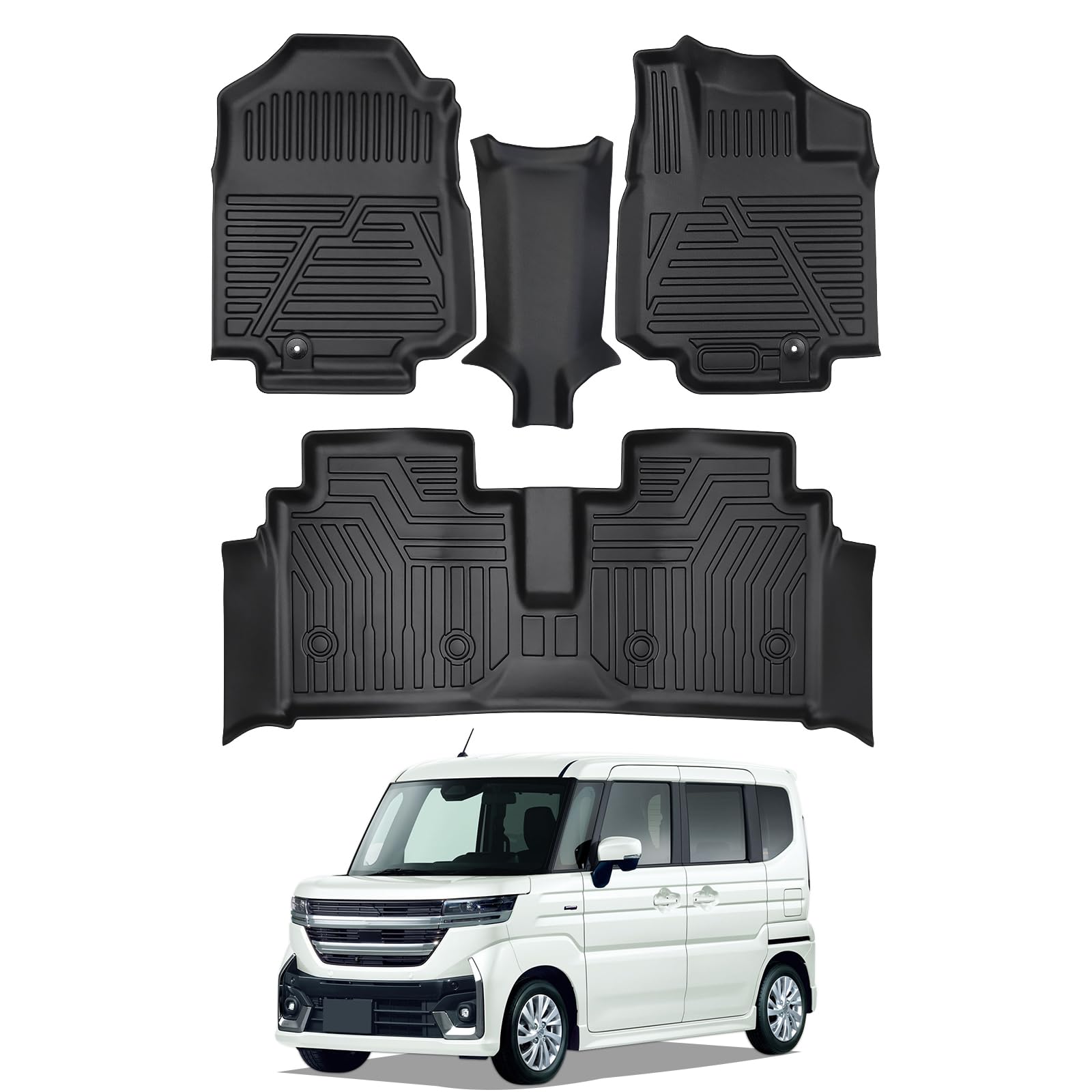 

Новые коврики Suzuki Custom Floor Custom 3D для автомобиля, водонепроницаемые, защитные, для интерьера, на заказ, простой набор из 4 штук, коврики Custom Floor Spacia/Spacia MK54S/MK94S,