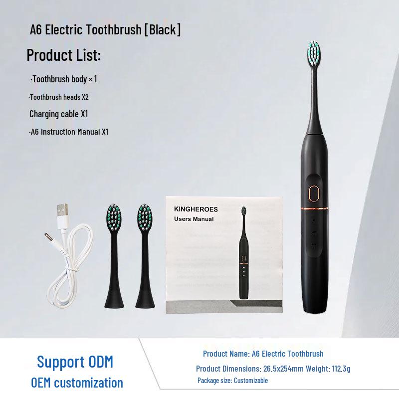 Smart Rechargeable Sonic Electric Toothbrush for Adults - New Model with Large Capacity