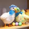 Stuffed Chicken with Egg Plush Hen Puzzle Fun Musical Chicken Figurine Pet Toys Interactive Cat Toys Lays Eggs for Holiday