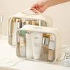 Women's Cosmetic Bag Transparent PVC Waterproof Portable Makeup Organizing Bags Travel Swim Outdoor Toiletry Wash Case