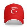 Flag of Turkey Souvenir Sandwich Baseball Caps Fashion Turkish Patriot Men Women Breathable Sun Cap Running Golf Adult Hats