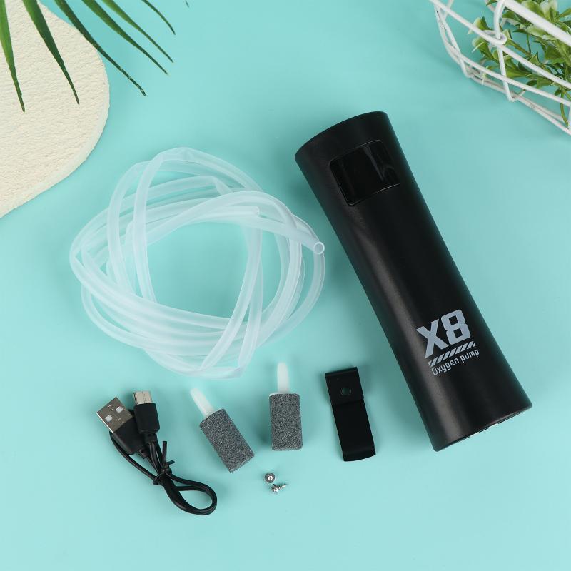 Portable Mini Oxygen Pump Outdoor Portable Usb Rechargeable Aerator Oxygen Air Pump For Fishing Aquarium