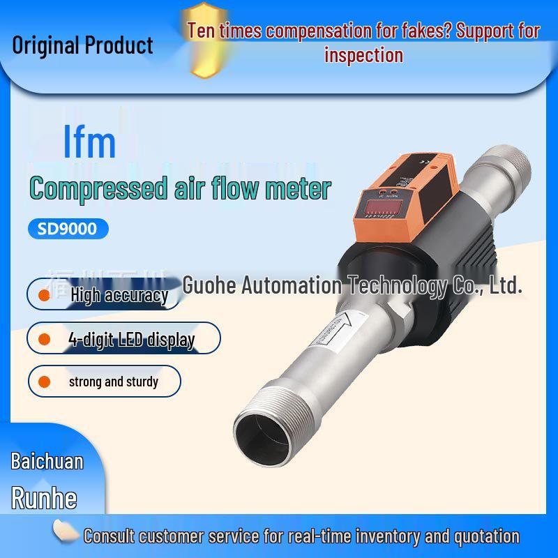 Brand New IFM SD9000 Germany Stainless Steel Compressed Air Flow Sensor SD9000