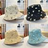 Fashionable Durian Embroidered Reversible Fisherman Hat For Women Versatile Sun Hat For Spring/summer
