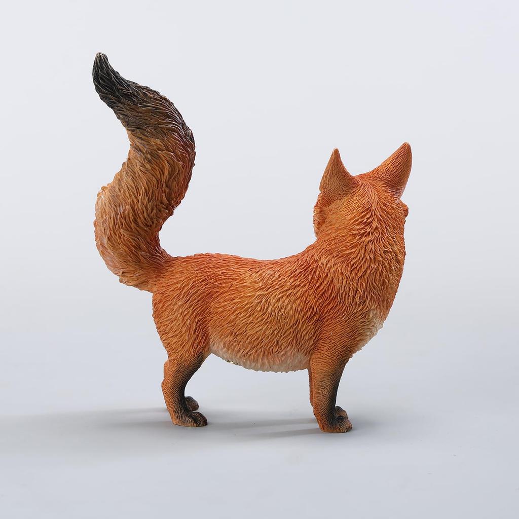 JXK Vulpe Vulpe Drăguță Figurina Miniatură Culori Diferite Model Rășină Accesorii Birou Cadou de Ziua de Naștere Produs Finit Pictat