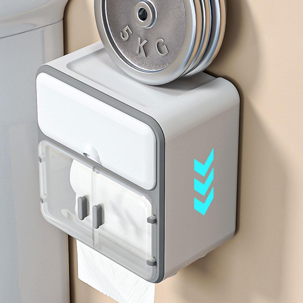 Cutie de depozitare transparentă pentru baie, capacitate portantă puternică, organizator de depozitare pentru baie