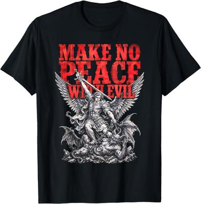 Ne faites pas la paix avec le mal T-shirt Saint Michel Archange