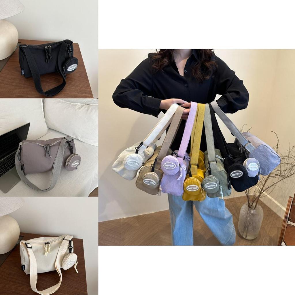 Simple Solid Color Large Capacity Lightweight Women Casual Crossbody Bag For Daily Use
