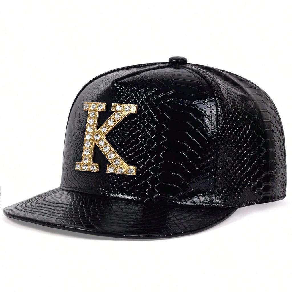 Unisex Diamond K Letter Label Hip-hop Hats Spring Autumn Outdoor Adjustable Casual Baseball Caps Sunscreen Hat