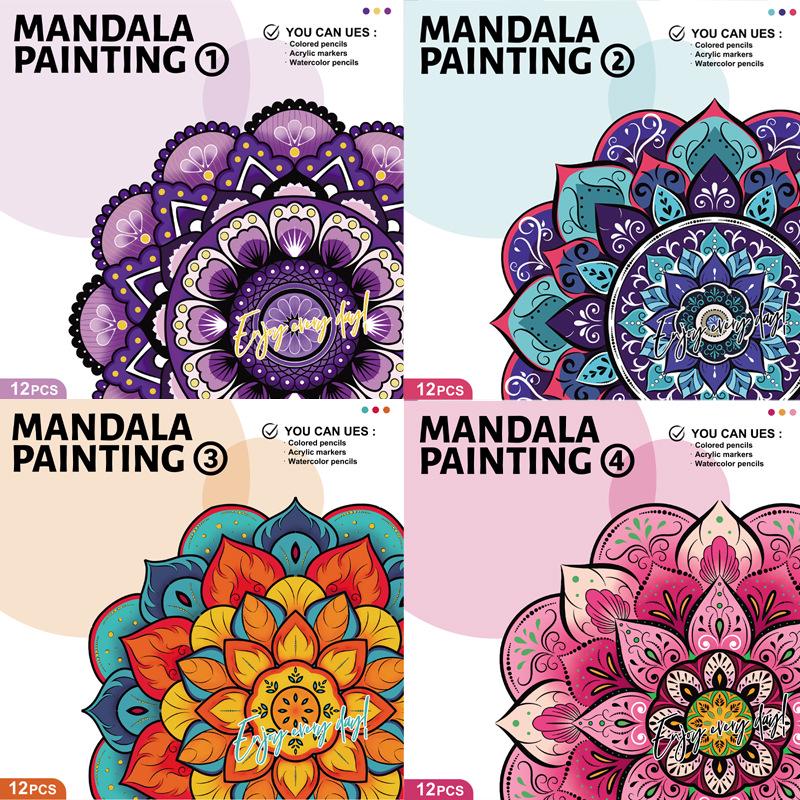 Libro da colorare per adulti Datura: Arteterapia per Alleviare lo Stress - Edizione a Foglie Sciolte