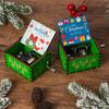 Wooden Hand-Cranked Christmas Music Box Ornament
