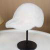 Solid Color Faux Fur Duckbill Hat Thickened Warm Plush Hat Casual Fluffy Baseball Hat  Outdoor