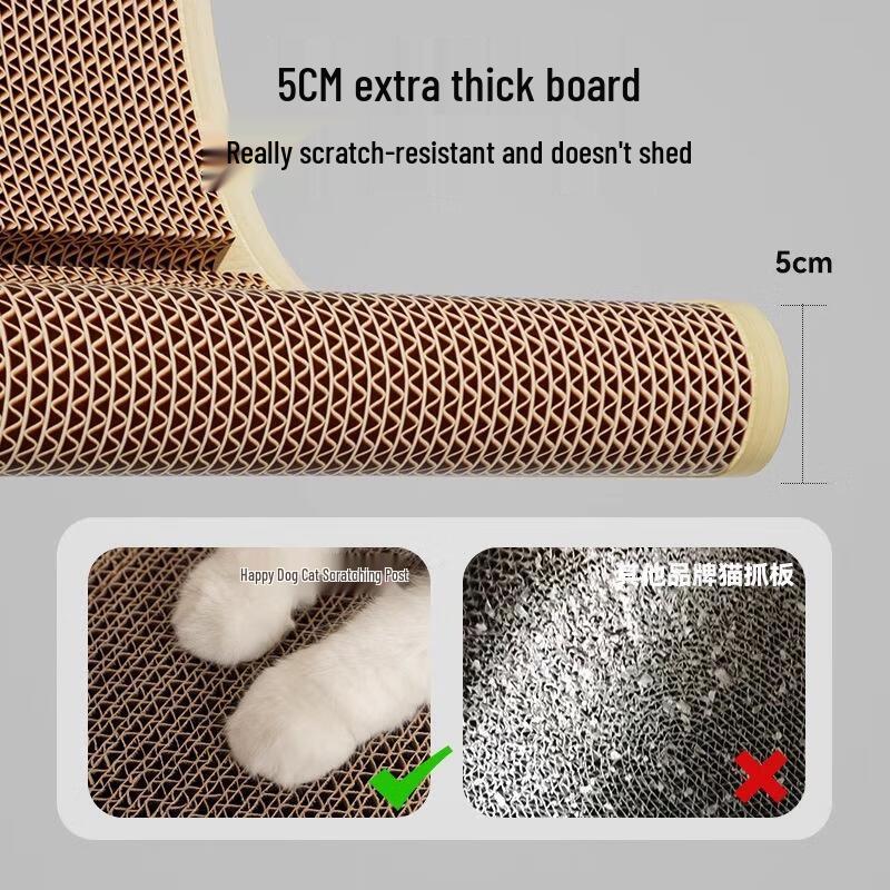 JINGRUIXIANG Vertikální L-tvarovaný škrabací sloup pro kočky