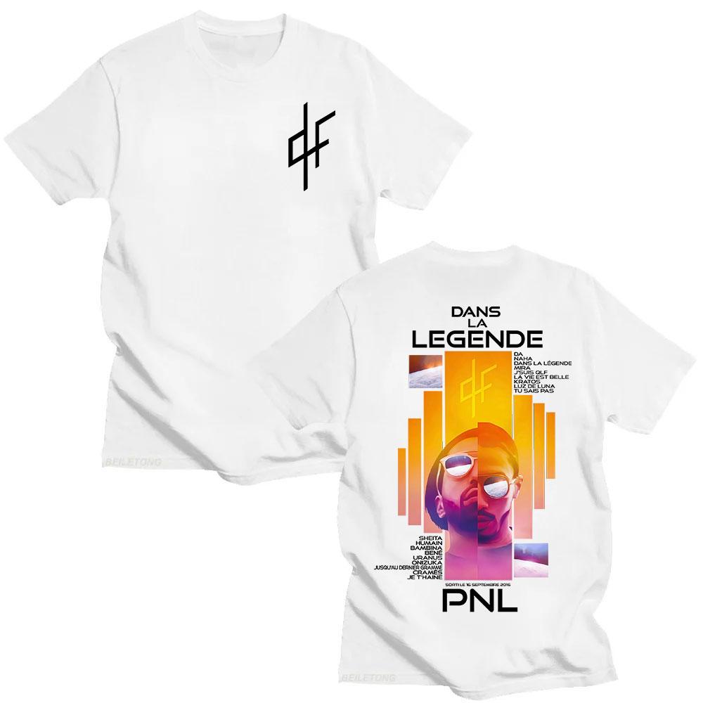 2026 Hot Sale French Rapper PNL Album Merch Graphic T-shirt Le Monde Chico T Shirt Men Women Fashion Hip Hop Oversized Short Sleeve T-shirts