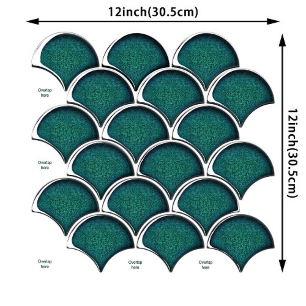 Self Adhesive 3D Wall Stickers PVC Waterproof Imitation Wall Tiles Heat Resistant Peel and Stick Kitchen Backsplash