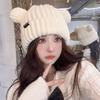 Winter Striped Hat Womens Knitted With Ear Protection And Plush Lining For Enhanced Warmth