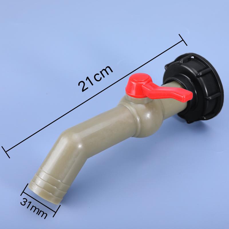 IBC Tank Adapter Inlet 60mm Coarse thread to 1/2" 3/4" 1" 2 inch Hose black Pipe Connector Garden Lawn Tap Accessories