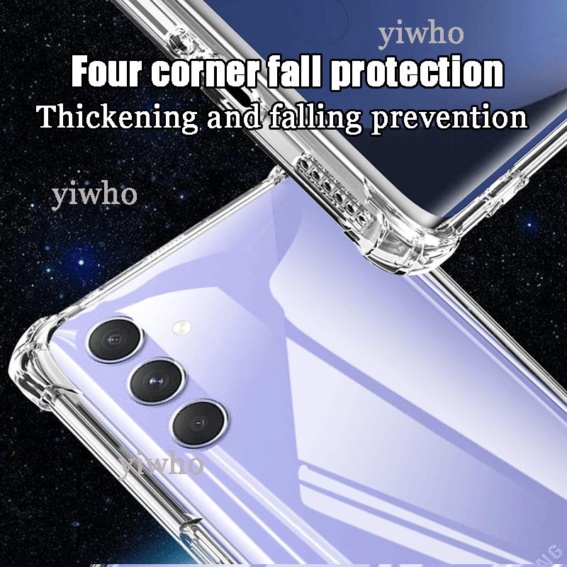 Luksusowe Przezroczyste Miękkie Silikonowe Etui na Samsung Galaxy A54 Wstrząsoodporne Przezroczyste 6.4" SM-A546 A 54 5g Etui na Telefon Komórkowy Tylna Pokrywa