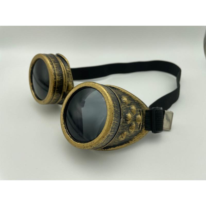 1PC European and American fashion trend new sunglasses, steampunk round retro goggles