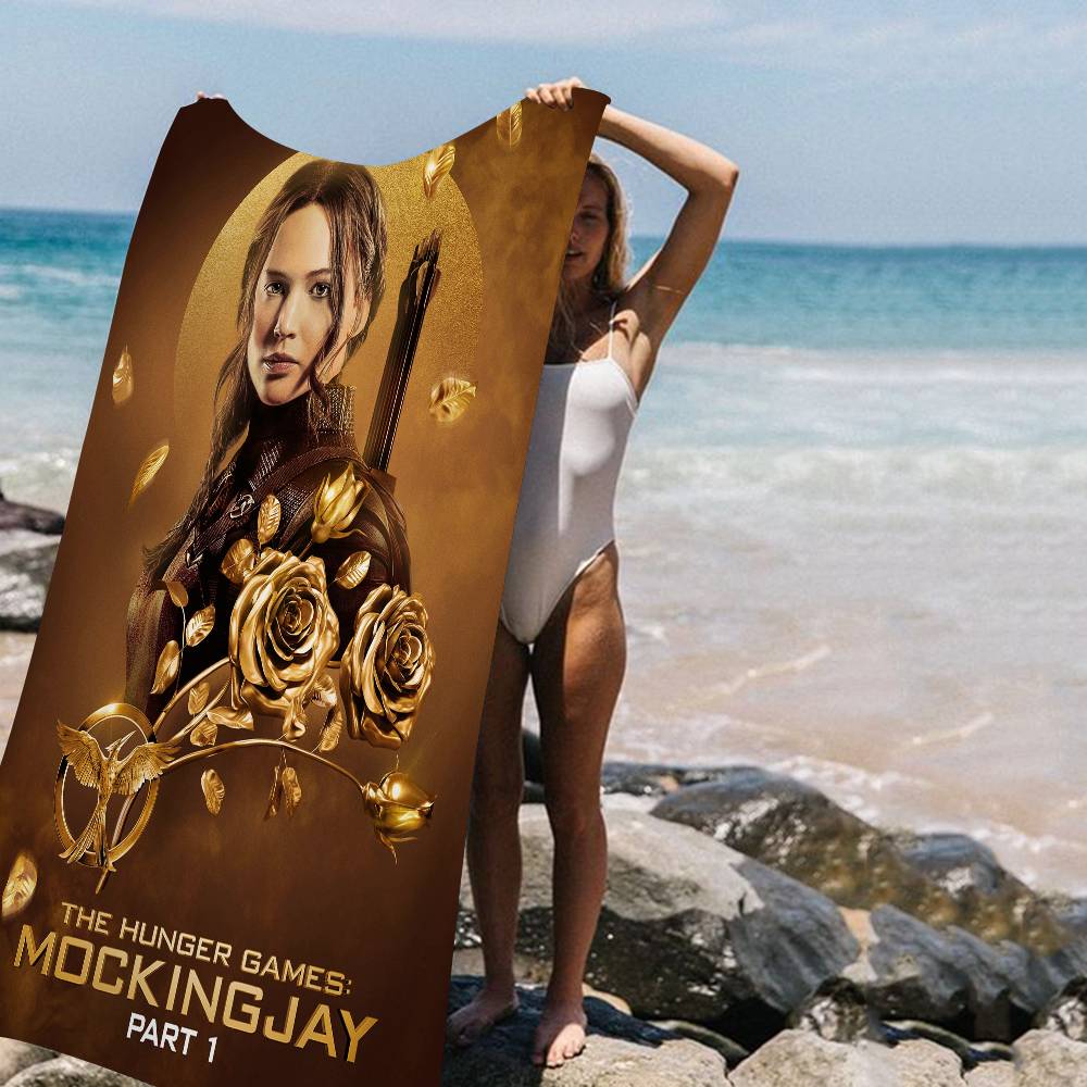 Movie The H-hunger Games Classic Microfiber Printed Beach Towel Mountain Climbing Yoga Beach Running Absorbent Soft Towel
