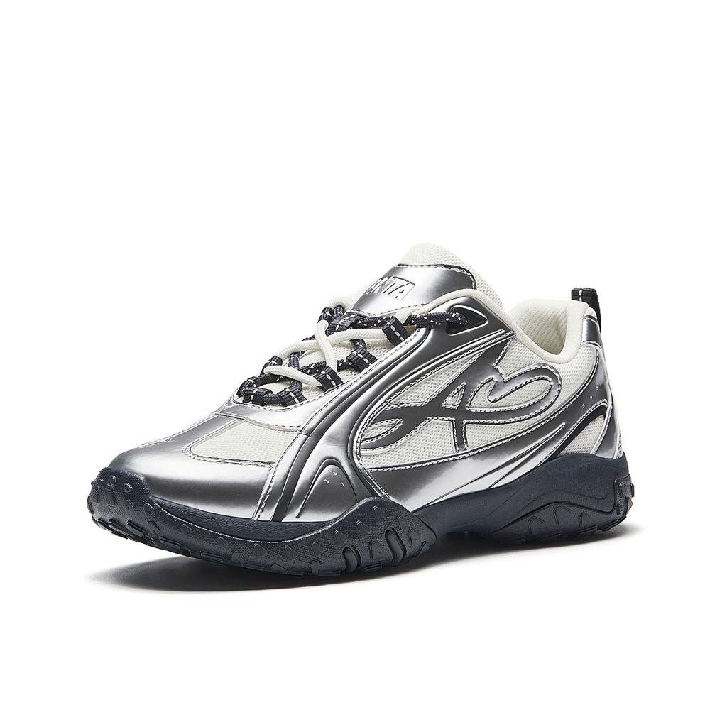 Anta Joyful Low top Casual Shoes Women's Bright Silver Black 922618881-3