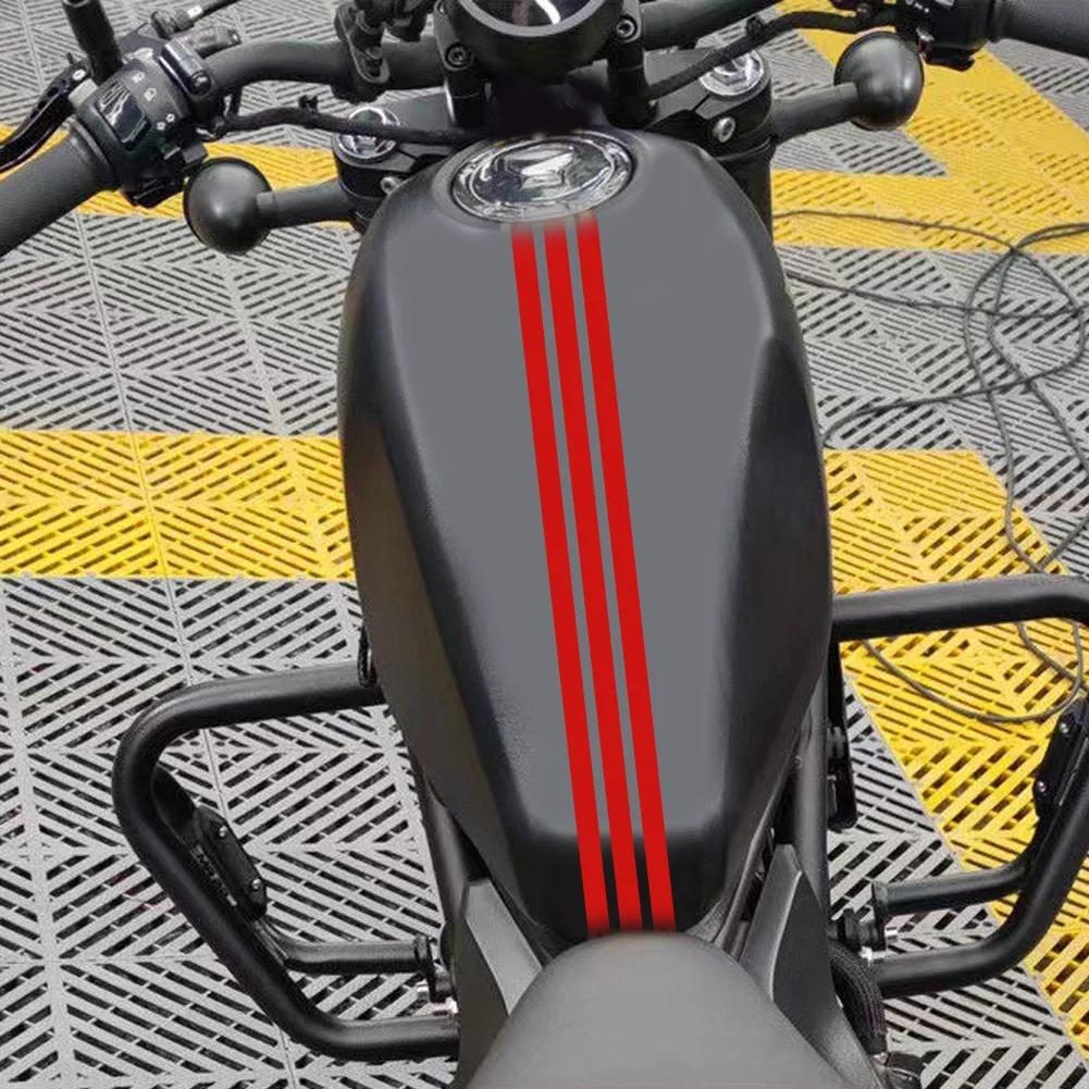 55cm Motorcycle Stickers Car Motorcycle DIY Fuel Tank Cover Reflective Stickers Waterproof for Racing Motorcycle Accessories