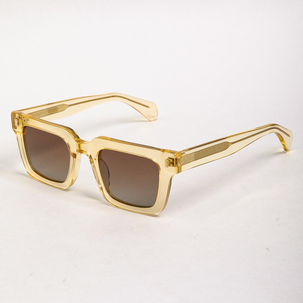 

Fashion High-end Handmade Acetate Square Men Polarized Sunglasses Tourism Driving UV Protection Women Prescription Sun Glasses as picture