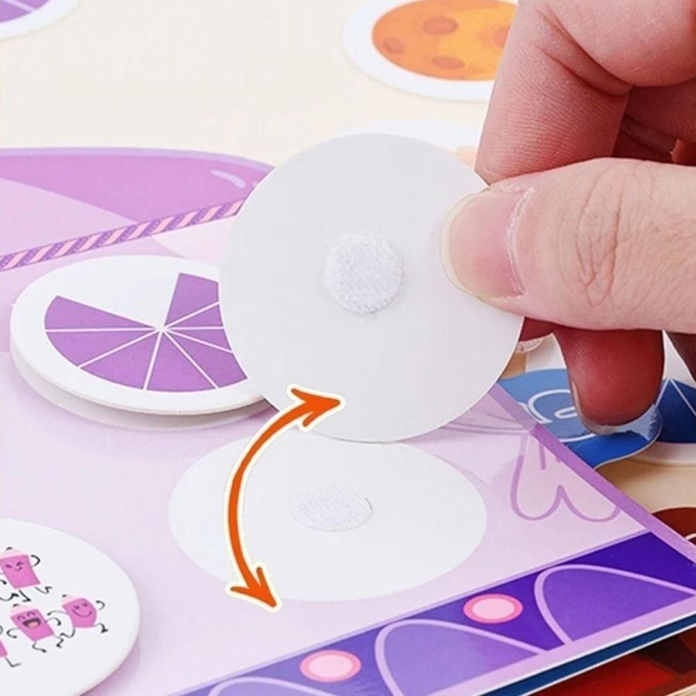Repeated Pasting Digital Cognitive Quiet Book Interactive Learning DIY Kids Busy Book Toy  Children