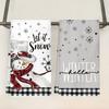 2pcs Christmas Kitchen Towels Christmas Decorations for Home 2026 Xmas Santa Claus Dish Towel Navidad Natal New Year Gifts 2026