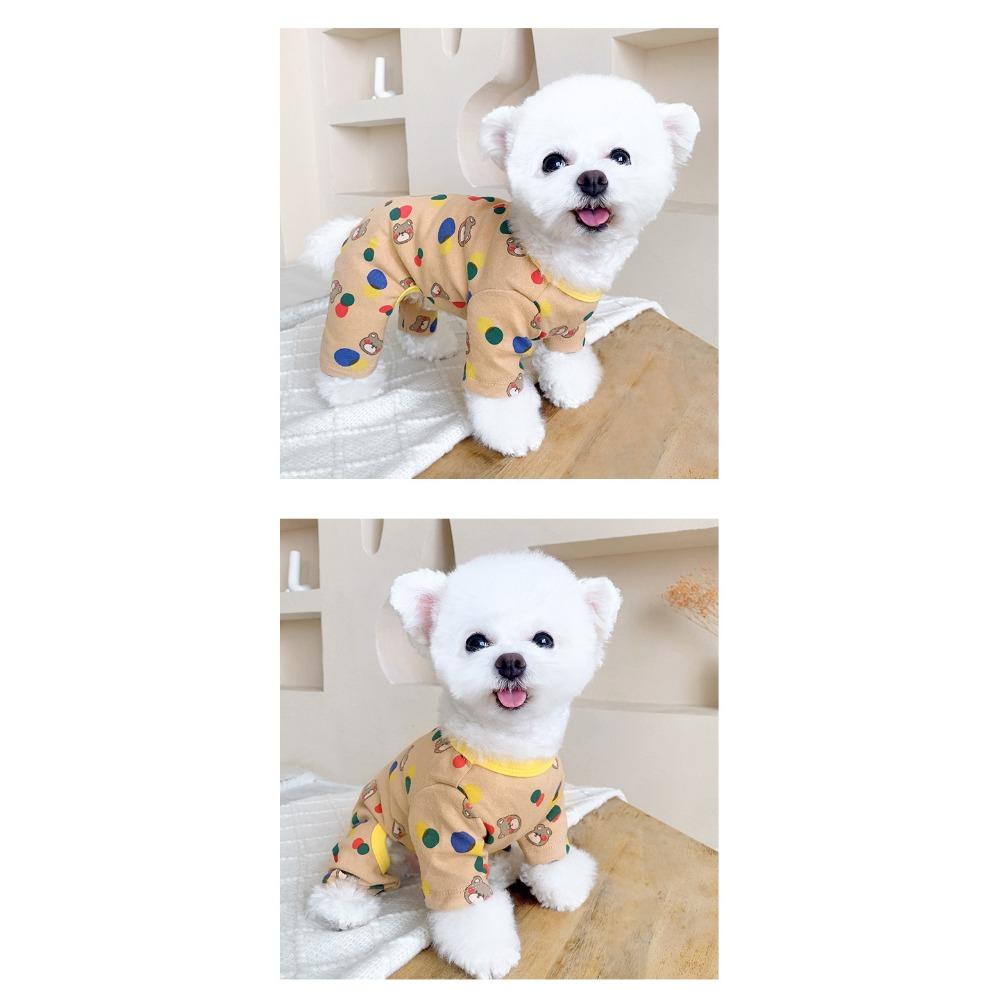 Pet Dog Dog Clothes Small Dog Summer Thin Teddy Bear Four-legged Jumpsuit