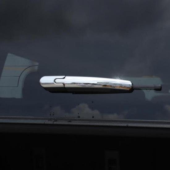 Fit For -2024 Ford Bronco Chrome Rear Window Rain Wiper Arm Decor Cover Trim